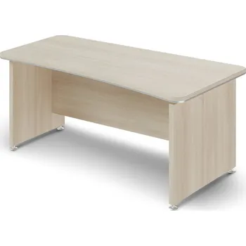 Psací stůl Ergonomický stůl TopOffice 180 x 94,8 cm, pravý, akát světlý