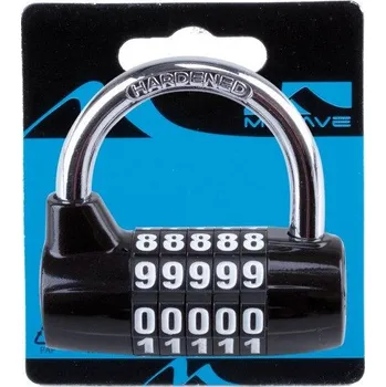 Zámek na kolo Zámek podkova M Wave PD 5 s číselným zámkem - černý