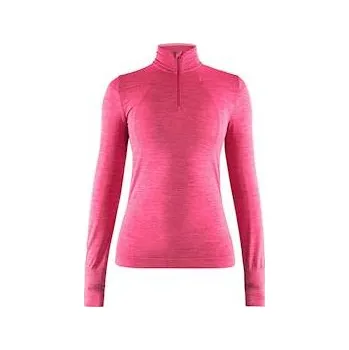 CRAFT triko dámské Fuseknit Comfort ROLÁK ZIP růžová vel. M