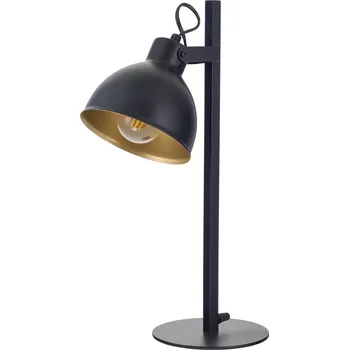 Lampička SIGMA Stolní lampa Trial, stínidlo na lampu otočné černé/zlaté - Délka kabelu zástrčky 220 cm černá, zlatá 1 x 60 W - Doprava zdarma