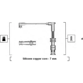 Zapalovací kabel Sada kabelů pro zapalování MAGNETI MARELLI MMAMSK528