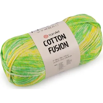 Příze Bavlněná pletací příze Cotton Fusion 100 g