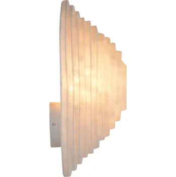 Lampička Nástěnné svítidlo Forestier Nebulis XS z hedvábí, 40 cm - Nástěnný držák - Ø 10 cm, výška 2,5 cm bílá 1 x 15 W LED - Doprava zdarma