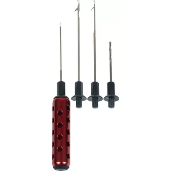 Garda jehly, brousky, náčiní - Boilie jehla Metal deluxe 4in1 červená