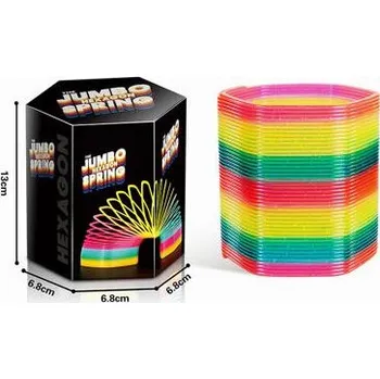 Hračka pro nejmenší Barevná jumbo spirála se třpytkami