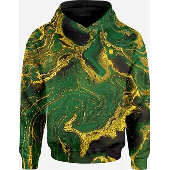 Dámská mikina UTOPY Pánská Dámská sportovní mikina Green Ease full print Velikost: XXL