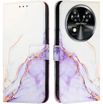 Pouzdro na tablet VSECHNONAMOBIL 81197 ART MARBLE Peněženkový kryt pro Oukitel C37 PURPLE