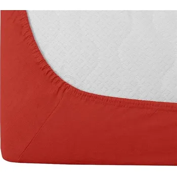 Prostěradlo TEXTILOMANIE Jersey EXCLUSIVE červené 140 × 200 cm