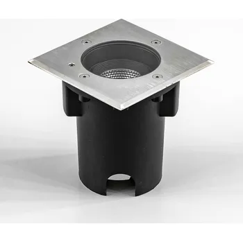 Lampička EVN Pentola vestavná lampa nerezová ocel 13,5x13,5 3.000K nerezová ocel, průhledná 1 x 7 W LED - Doprava zdarma