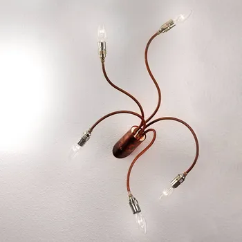 Orion Stropní světlo BRAZONA v měděném vzhledu 5 zrdroje - Ø ramene 6 cm měď, mosaz 5 x 40 W - Doprava zdarma