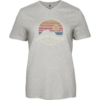 Pánské tričko Pinewood Dámské lovecké tričko Finnveden Recycled Outdoor Velikost: 2XL L.Grey Mel