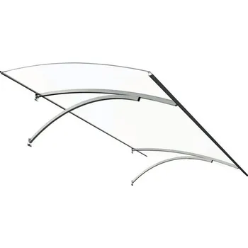 Stříška nad vchodové dveře Vchodová stříška Erlangen 1600 x 850 x 250 mm nerez