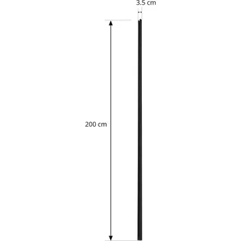 Bodové svítidlo Lindby Linaro power track, 2 m, černý, 1-fázový systém černá - Doprava zdarma