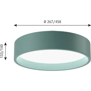 Louis Poulsen LP Circle stropní, Ø 26,7 cm modrá petrolejový modrý, bílý opálový 1 x 13 W LED - Doprava zdarma