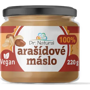 Natural Jihlava Arašídové máslo jemné 100% Dr. Natural 220 g