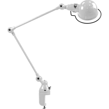 Lampička Jieldé Signal SI332 stolní lampa se svorkou šedá - rozsah upnutí: max. 4 cm; délka ramene: 2 x 30 cm; Ø osvětlovací hlava 10 cm stříbrně šedá 1 x 25 W - Doprava zdarma