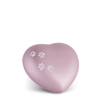 Smuteční dekorace Zvířecí urna Herz Paws - Rose 0,5l