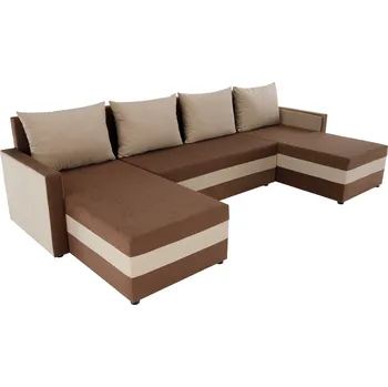 Sedací souprava Univerzální sedací souprava, hnědá/béžová, PAULITA U