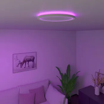 Lampička Stropní svítidlo Calex Smart Halo LED, Ø 29,2 cm bílá celkem 22 W LED - Doprava zdarma