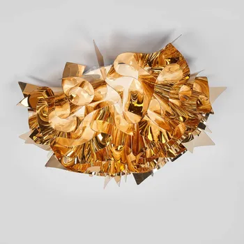 Slamp Veli Medium stropní světlo Ø 53cm zlaté zlatá 2 x 12 W LED - Doprava zdarma