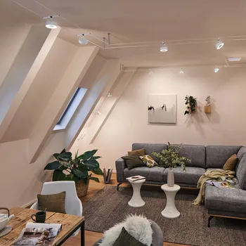 Lampička Paulmann Circle LED lankový systém 5 zdrojů bílá - délka lanka 10 m, max. 2 x 5 m lze napnout matná bílá 5 x 5 W LED - Doprava zdarma