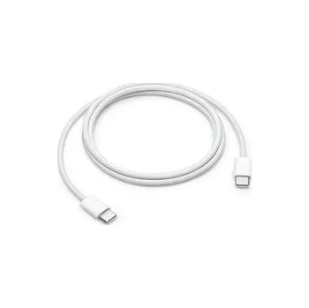 Náhradní díl pro mobilní telefon iPhone Opletený Datový Kabel USB-C/USB-C 1m White OEM (Bulk)