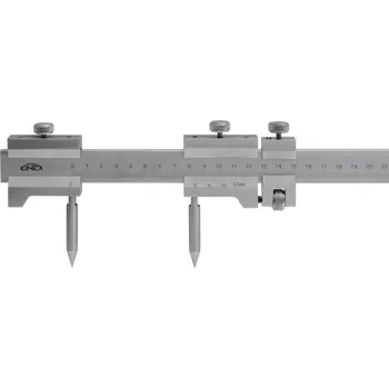 Kružidlo ploché s mm dělením a jemným stavěním KINEX/K-MET 1500/0,1mm, DIN&nbsp;862 2078-2