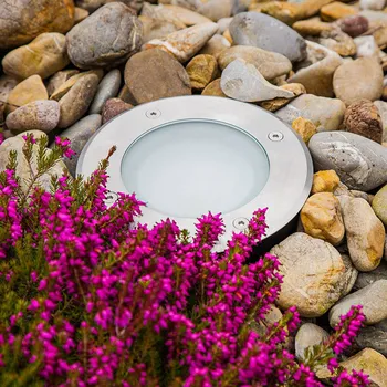 Venkovní osvětlení EVN Erizo LED stojací lampa Ø 18cm 12W nerezová ocel, průhledná 1 x 12 W LED - Doprava zdarma