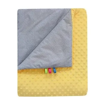 plyšák Cosing Deka Minky 100x75 cm, Žlutá
