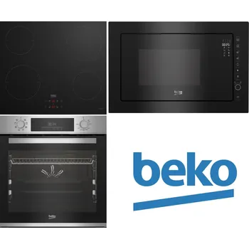 Domácí spotřebič Set BEKO BBIM12301X + HII64401MT + BMGB25333BG
