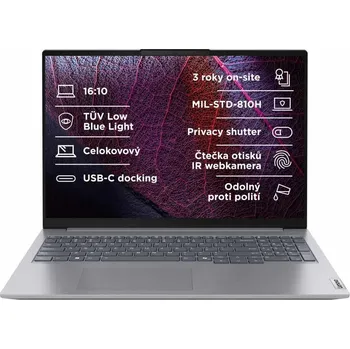 Notebook LENOVO NTB ThinkBook 16 G7 - Ryzen7 7735HS,16" WUXGA,16GB,1TBSSD,IRcam,W11P