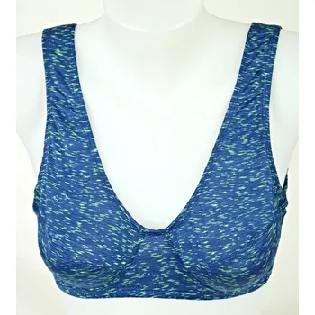 Podprsenka PESAIL Dámská bavlněná lambáda podprsenka modrý melír Velikost: 105/D