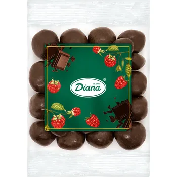 Čokoláda Diana Company Lyofilizované maliny v hořké čokoládě 100g