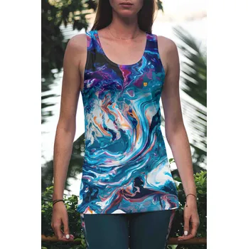 UTOPY Dámské Dámské sportovní tílko Abstrakt Velikost: XXL