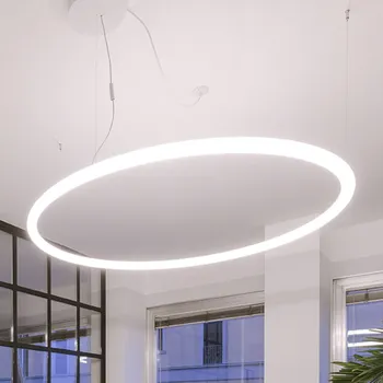Artemide Abeceda světla kruhová závěsná lampa 90 - Ø stříšky 23,7 cm bílá LED 55 W celkem - Doprava zdarma
