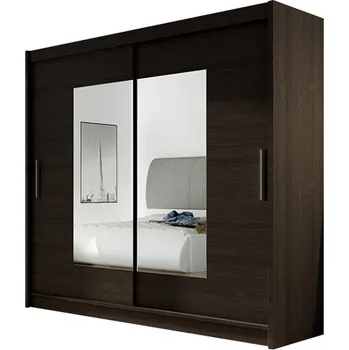 Šatní skříň Velká šatní skříň BEGA VII čokoládová šířka 180 cm