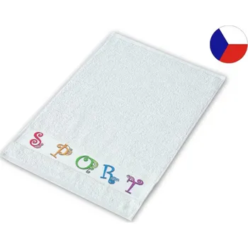 Dětský ručník RUJANA 30x50 Sport chameleon bílý 400g