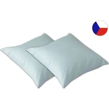 Dekorativní polštářek Saténový dekorační polštářek 40x40 EXCELLENT TENCEL Jednobarevný bledě modrý