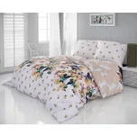 Kvalitex Bavlněné povlečení Laura béžová dvoulůžko 220x200 + 2ks 70x90 cm