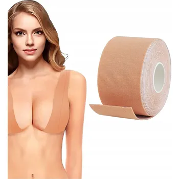 Push-up lepicí páska na prsa Boob Tape hnědá 5 cm x 5 m