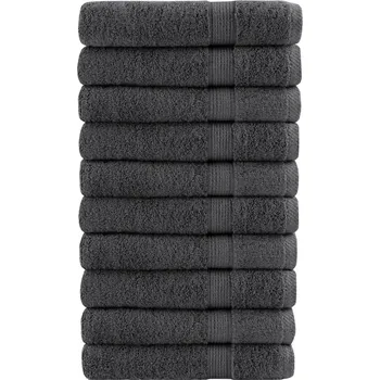 Utěrka Prémiové saunové osušky SOLUND 10 ks antracitové 80x200 cm 600 g/m² IM_137170