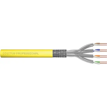 Počítač Digitus DK-1743-A-VH-10 síťový kabel Žlutá 1000 m Cat7a S/FTP (S-STP)