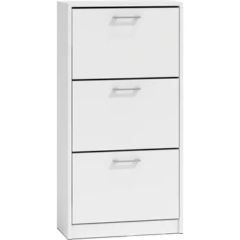 Předsíňová stěna Botník Paula tři díly bílý