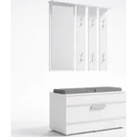 Předsíňová stěna s botníkem OPAL bílá