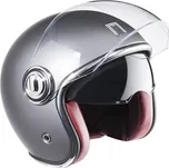 NOX PREMIUM přilba Heritage SILVER MATT - XL