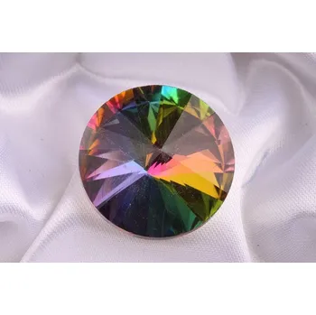 Dětské navlékací korálky Skleněný šaton rivoli 30mm - č.332