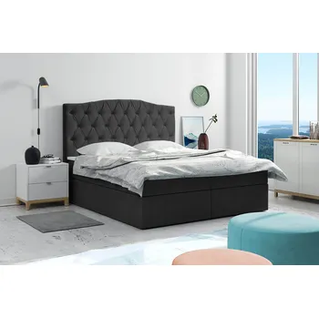 Postel Postel 59 LIMA 200x200 cm s úložným prostorem Tmavě šedá