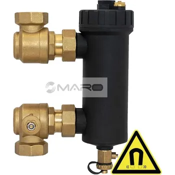 Ochranný vodní filtr ThermoControl Filtr mechanický s magnetem TC MF64, 6/4" včetně kulových kohoutů, TC MF64