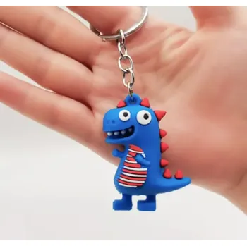 Přívěsek na klíče - DINOSAURUS - MODRÝ (Značka: ZHENG)