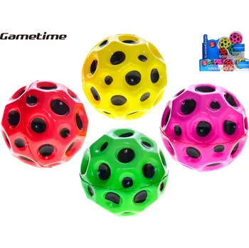 Dětský míč Gametime super boucing ball 7 cm pěnový - mix barev (růžová, zelená, červená, žlutá)